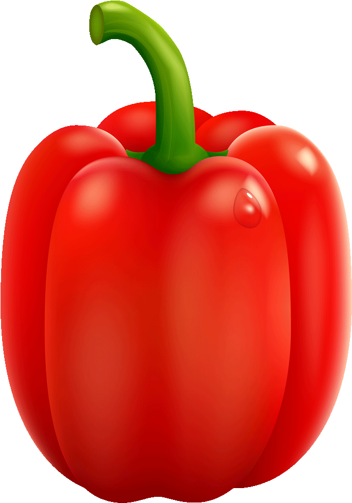 Pepper Clip Art Pepper Clipart - Red Bell Pepper (720x1280), Png Download