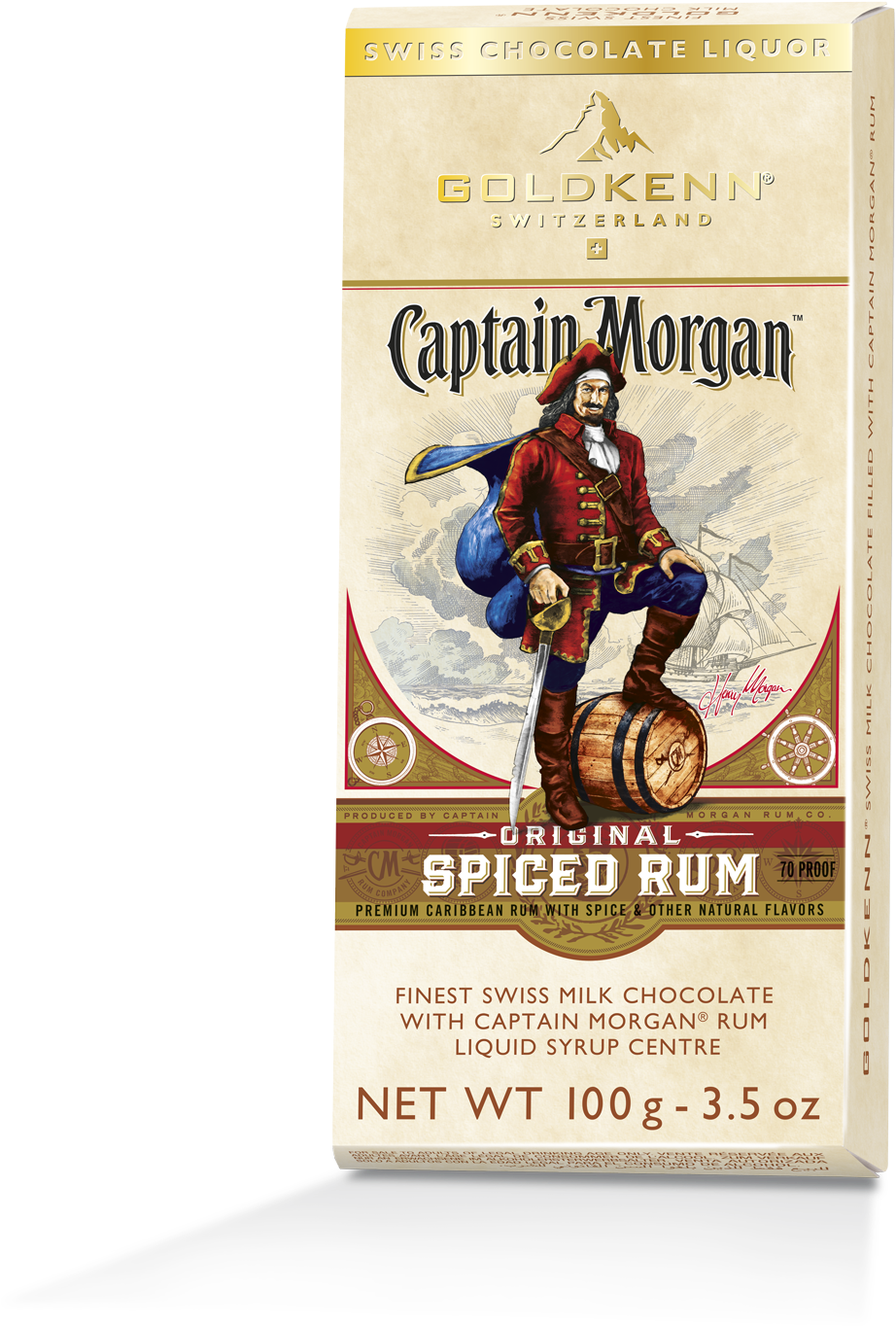 Captain Morgan Spiced Rum Likör Schweizer Schokolade - Captain Morgan Spiced Rum Chocolate (1200x1600), Png Download