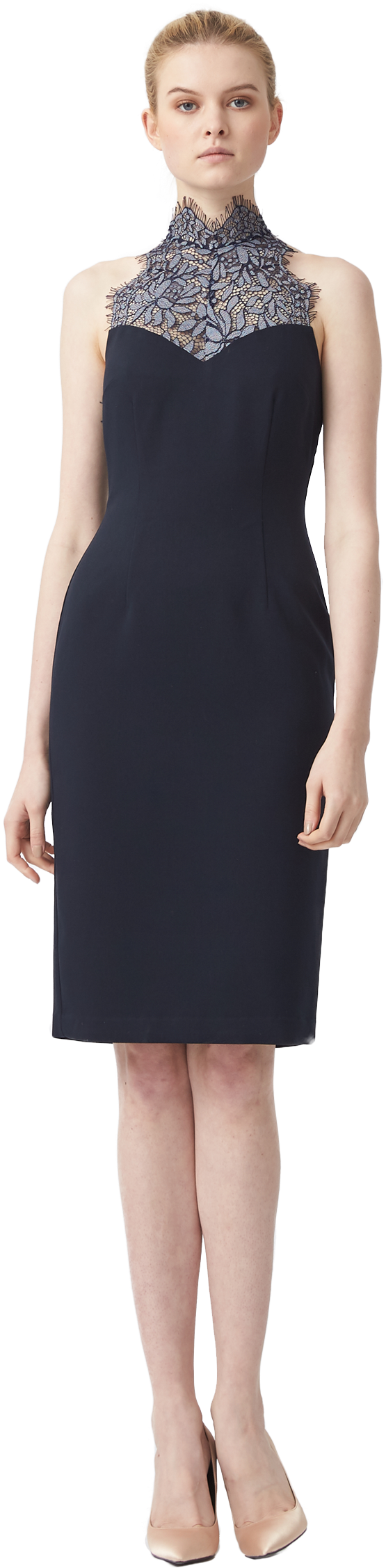 Product Product - Halter Pleated Mini Dress (1080x2500), Png Download