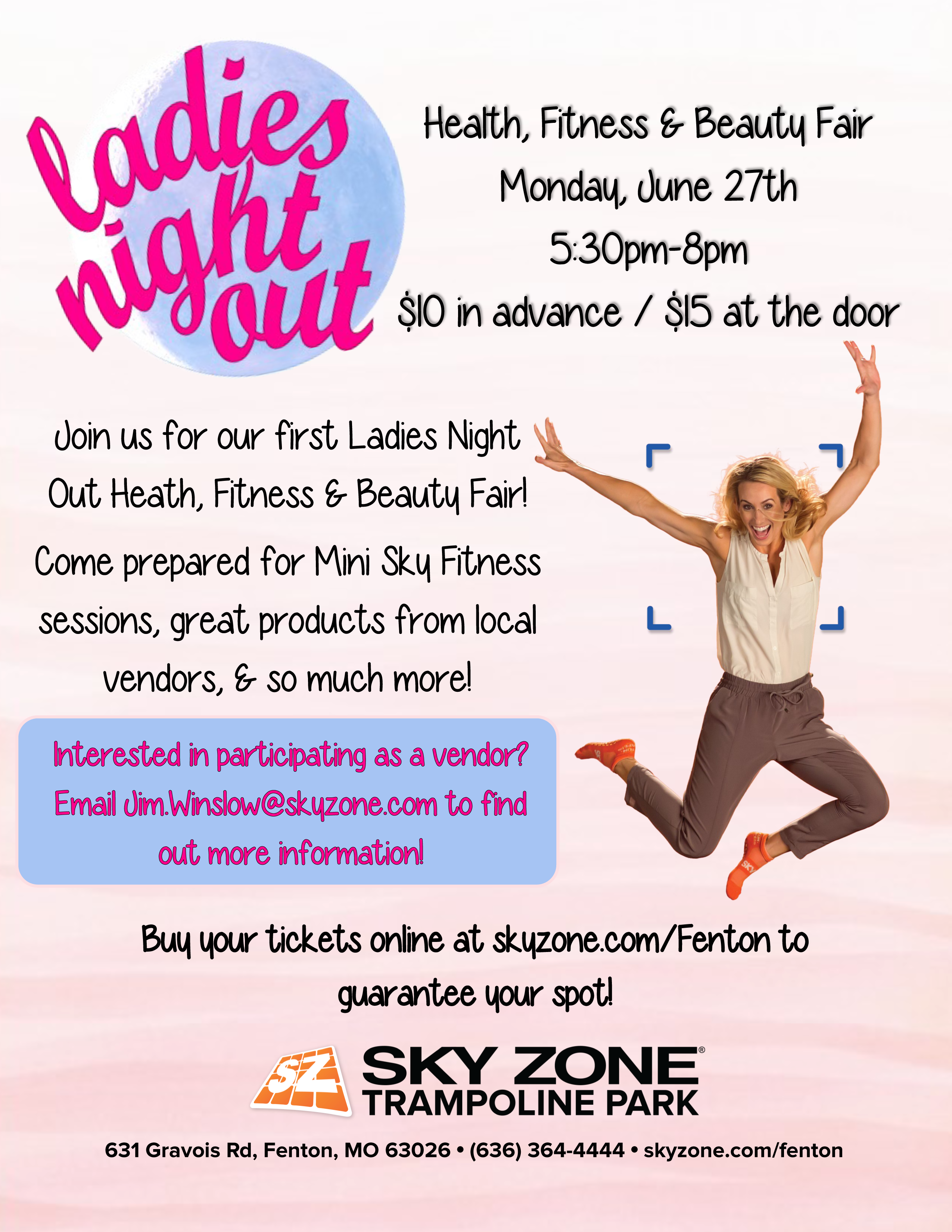 We're Looking For Participants And Vendors - Sky Zone (2550x3300), Png Download