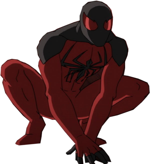 Created From Peter Parker's Dna A Spider Man's Clone - Ultimate Spider Man Web Warriors Drawing (1024x576), Png Download