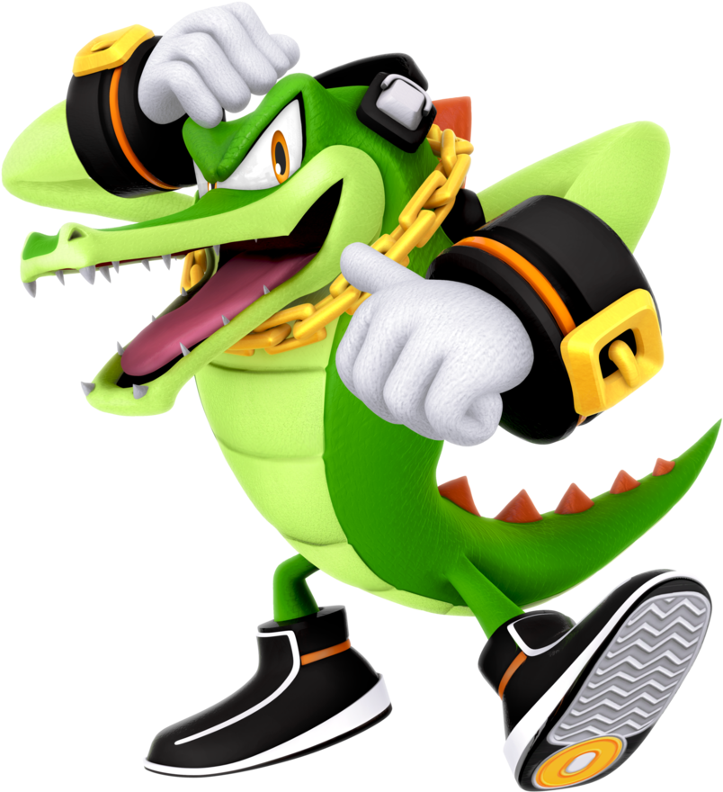 Png Black And White Stock And With This New Render - Vector The Crocodile 3d (894x894), Png Download