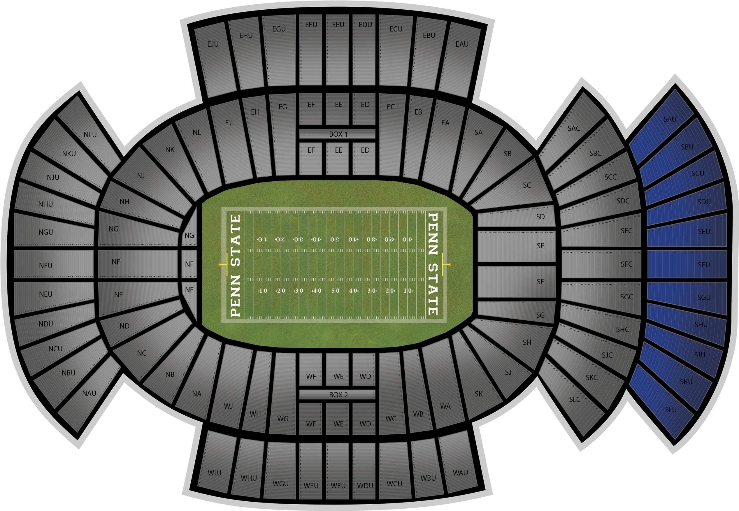 Beaver Stadium - Soccer-specific Stadium (2560x1936), Png Download