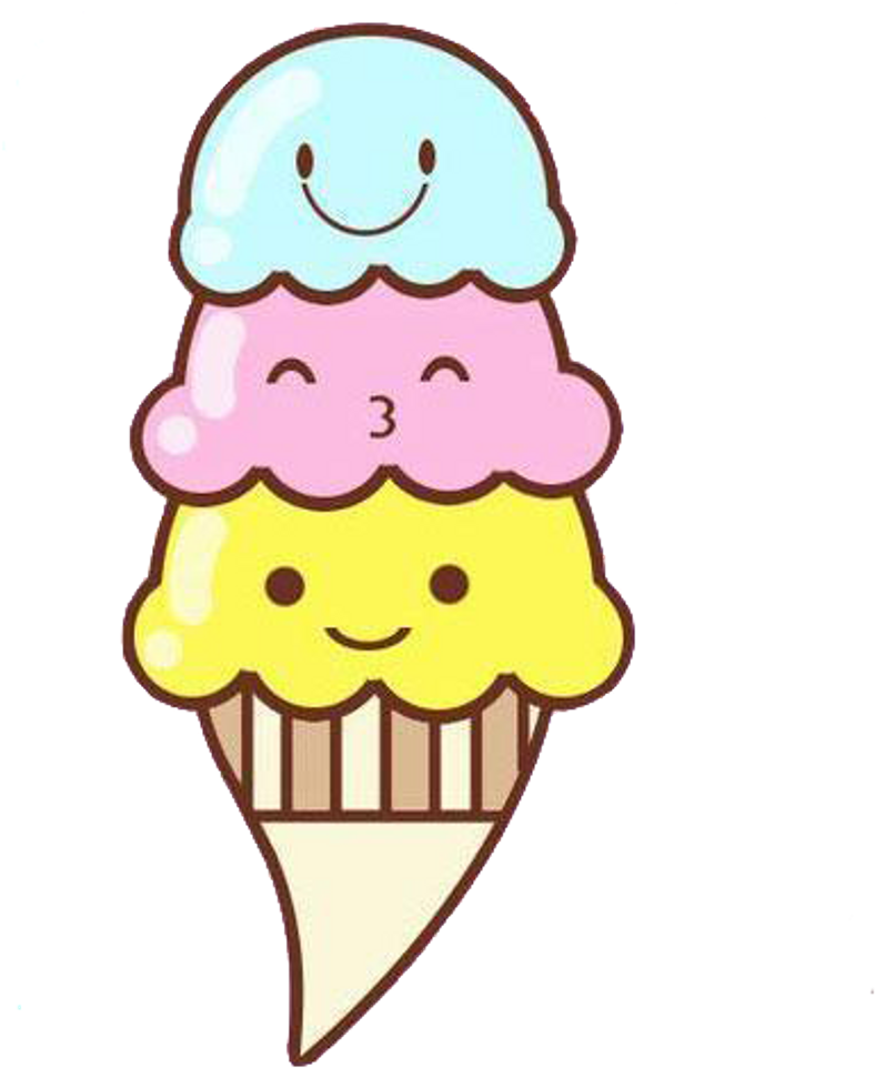 Download Kawaii Ice Cream Transparent Icecream Food Cute