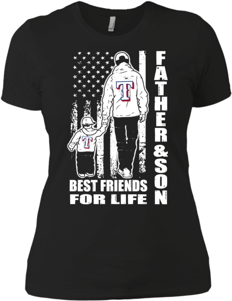 Father And Son Best Friends For Life Texas Rangers - Kansas City Chiefs Wife Shirts (1024x1024), Png Download