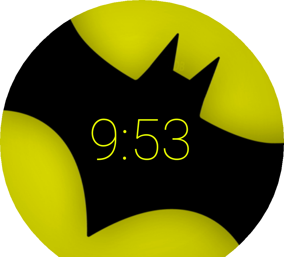 Bat Watch Face Preview (960x870), Png Download