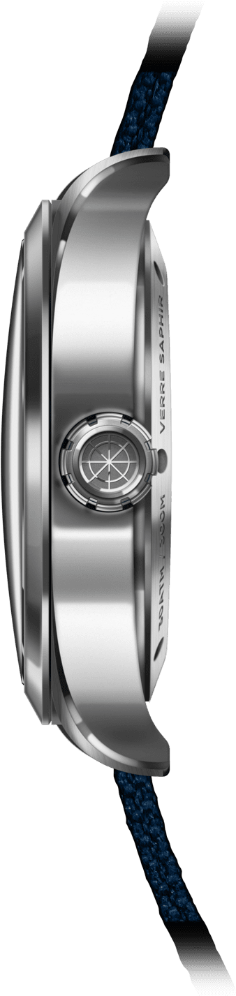 Concordia Steel Steel Bracelet Watch French Man Charlie - Silver (1600x1600), Png Download