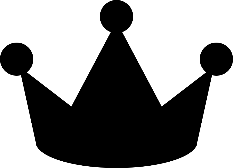 Png File Svg - King Crown Png Black (980x710), Png Download