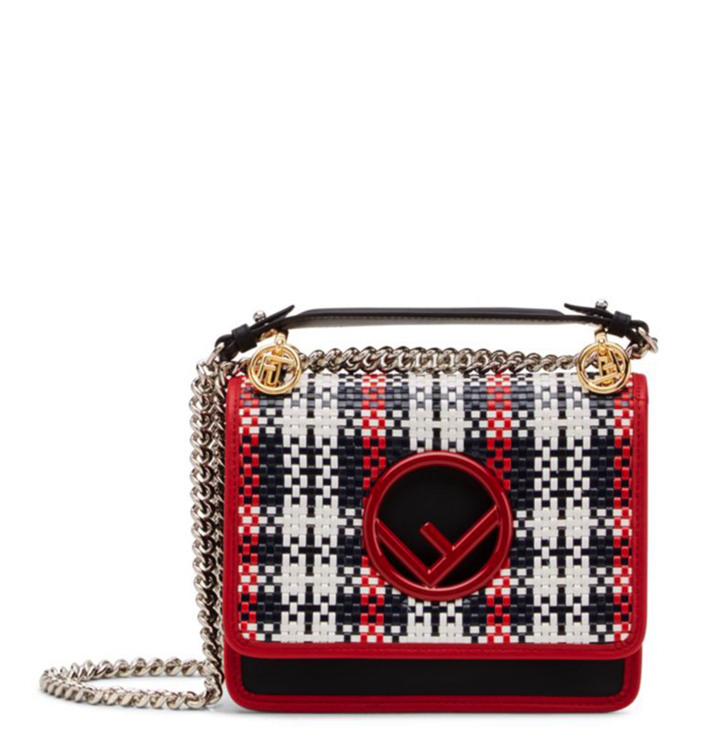 Fendi Kan I Small Woven Bag - Fendi (1024x1280), Png Download