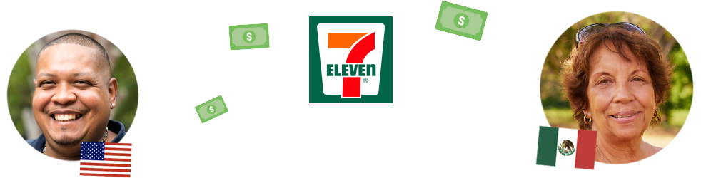 Pay For Your Transfer With Cash At 7‑eleven® - Graphic Design (1200x475), Png Download
