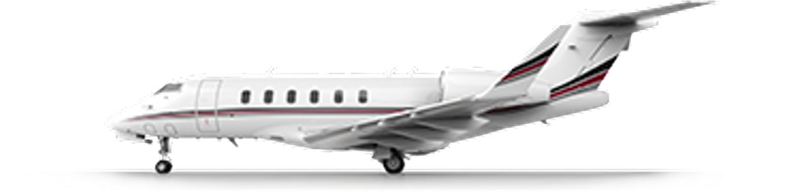 Bombardier Challenger - Challenger 300 3d Model (1560x378), Png Download