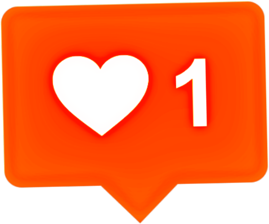 Heart Sticker - Instagram Icon Notification Vector (1024x1024), Png Download