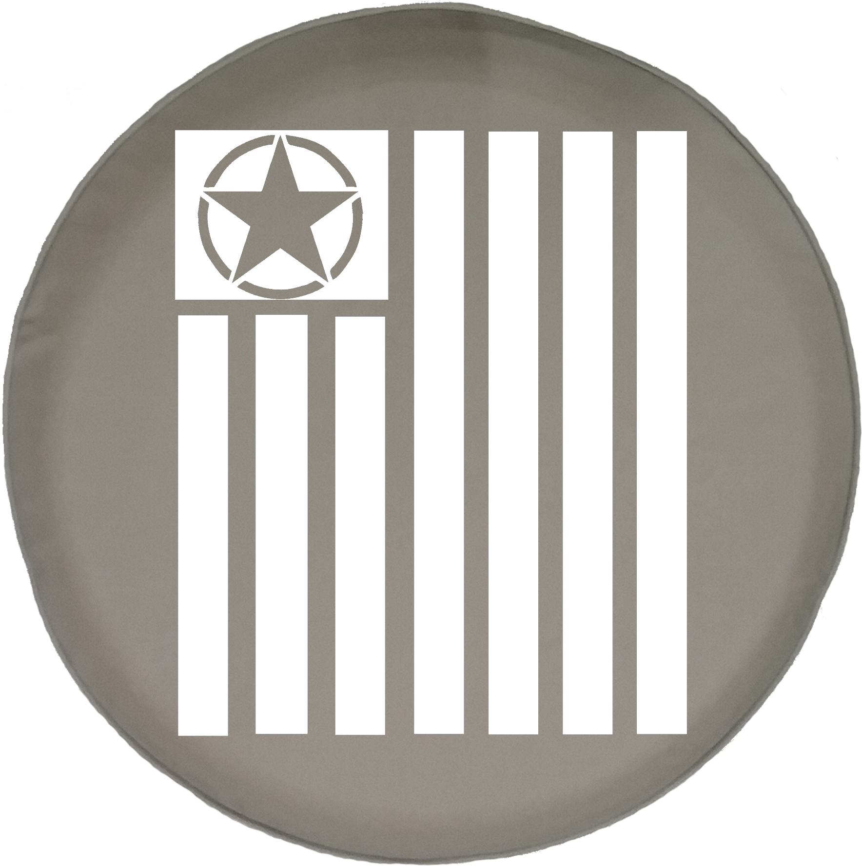 Jeep Liberty Tire Cover With Tactical Military Star - Postcard Mark (1768x1777), Png Download