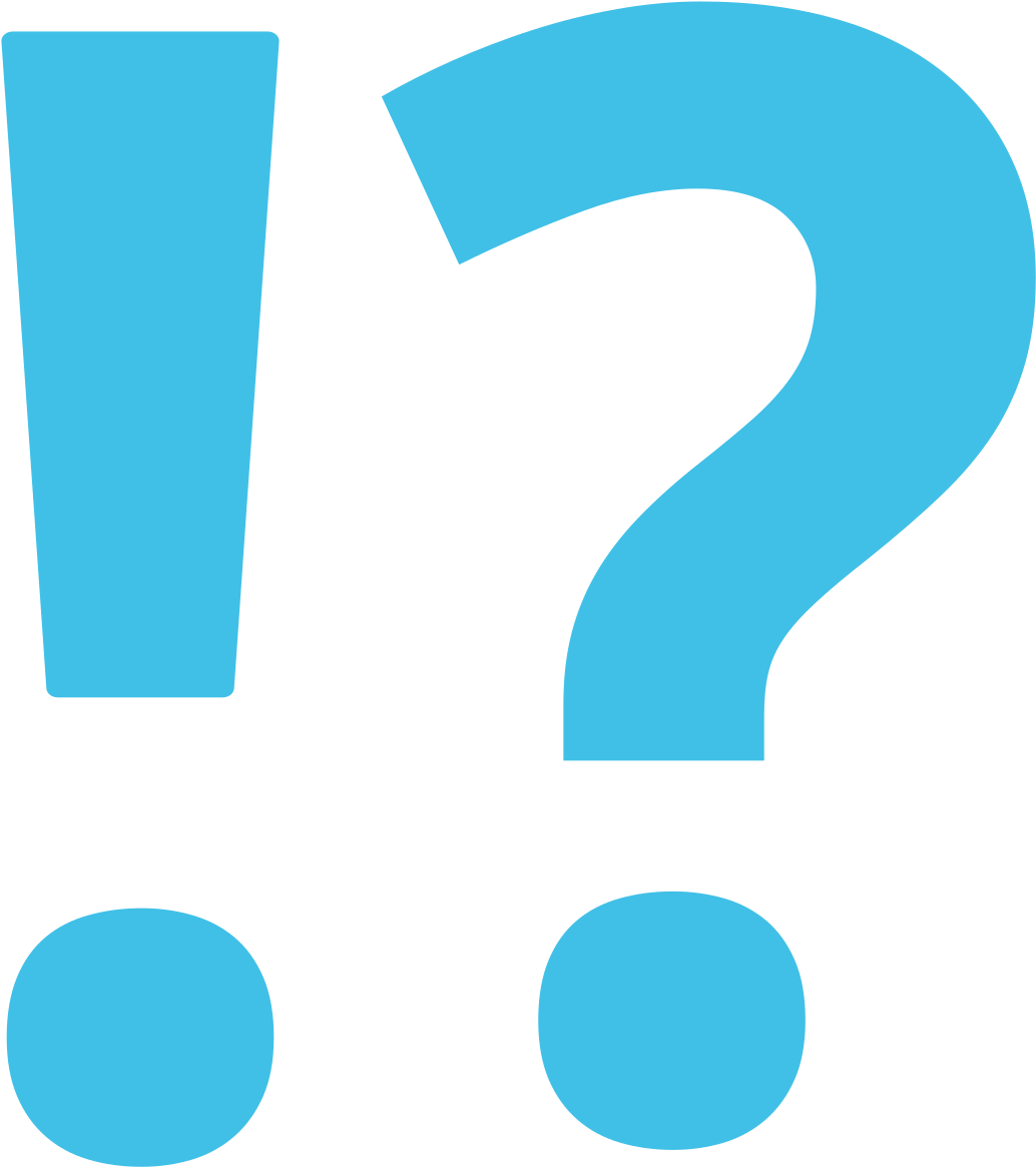File - Emoji U2049 - Svg - Question Mark Emoji Blue (1024x1024), Png Download