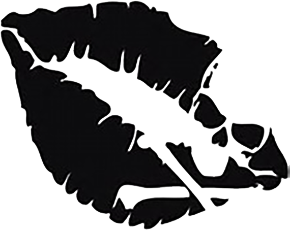 Skull Lips Decal - Kiss Of Death Lips (576x576), Png Download