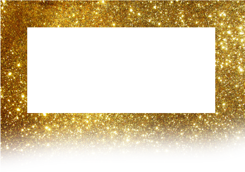 Frame Golden Background Borders Glitter - Gold (1024x1024), Png Download