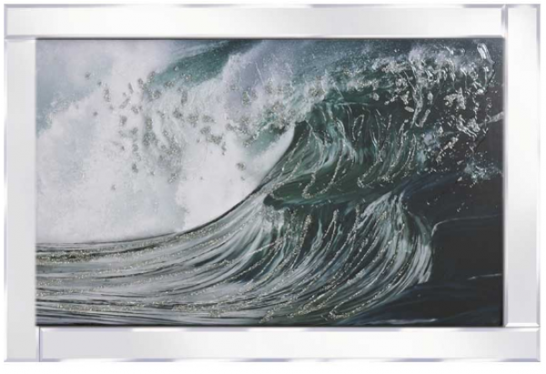 Waves Glitter Picture - Picture Frame (600x600), Png Download
