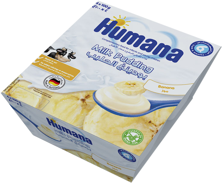 Humana Milk Pudding-banana - Humana Milk Pudding Peach (800x800), Png Download