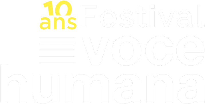 Voce Humana Logo10ans Blanc 800px - Poster (800x449), Png Download