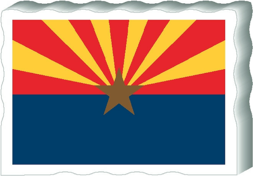 Flag Of Arizona (1000x1000), Png Download