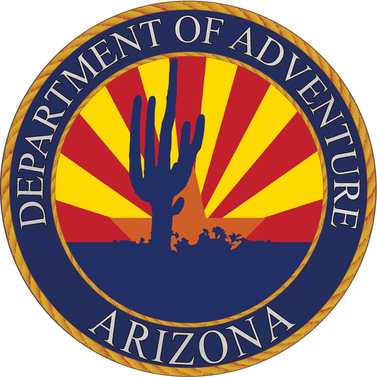 Arizona Az Department Of Adventure Sticker - Arizona Sticker (1500x1500), Png Download