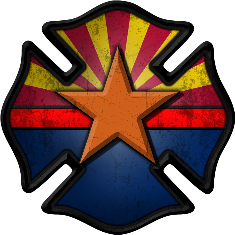 Arizona Firefighter Decal - New York City Fire Department Badge (800x800), Png Download