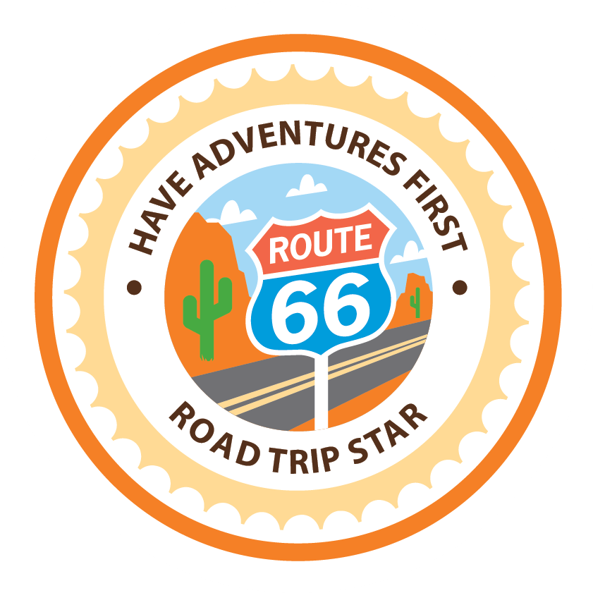 Road Trip Sticker White - Circle (880x866), Png Download