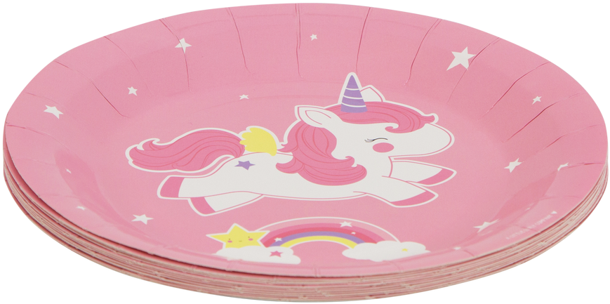 Unicorn Paper Plate - Plate (960x960), Png Download
