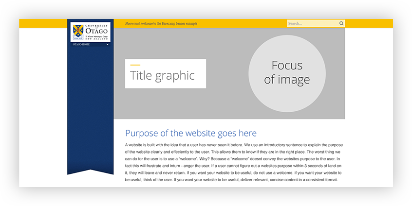 At Web Services, We Have 3 Different Banner Options - University Of Otago (846x424), Png Download
