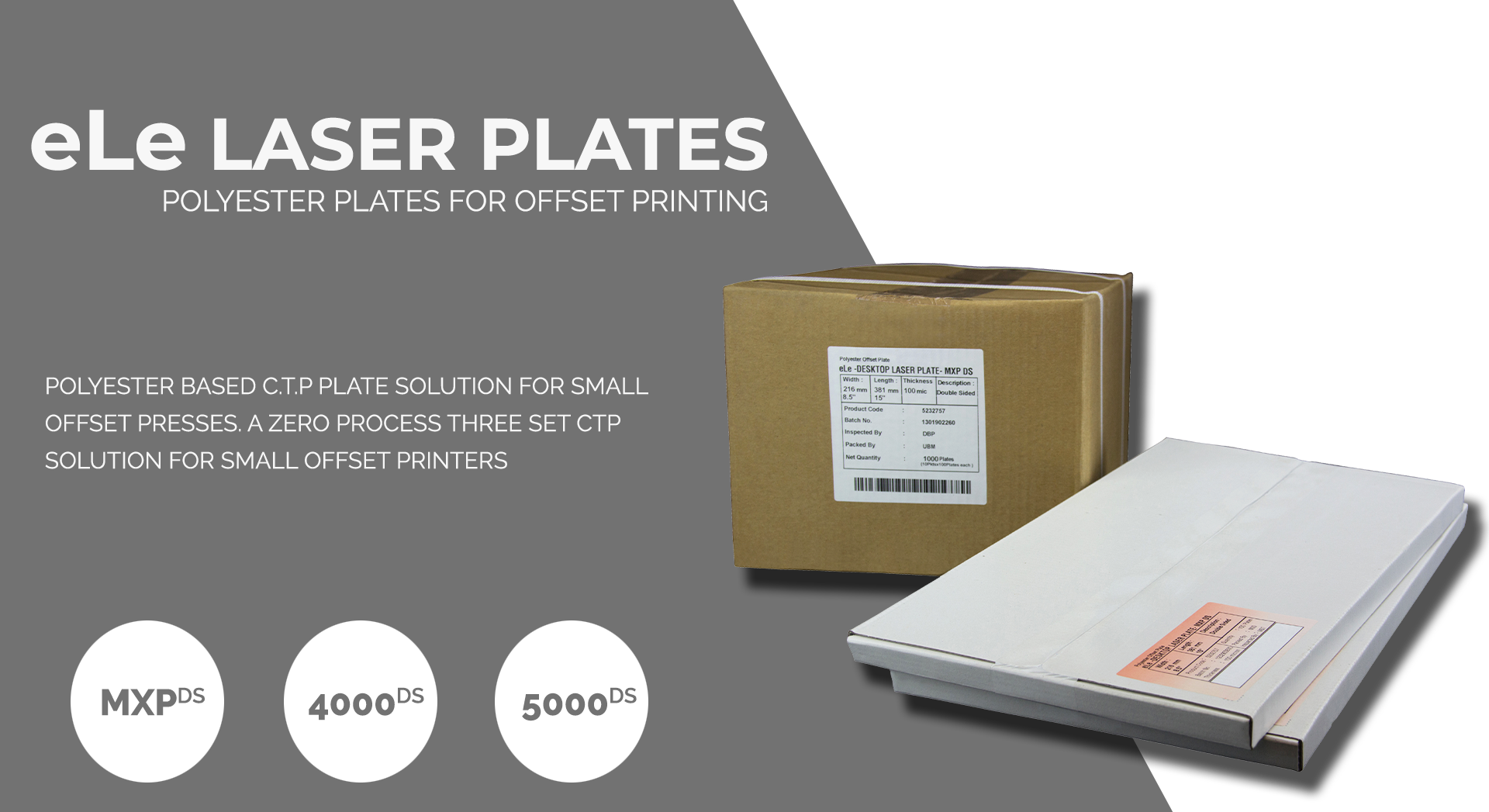 Ele Laser Polyester Plates - Carton (1920x1047), Png Download
