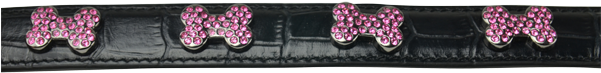 Monarch Black Pink Diamonds Collar - Paisley (600x600), Png Download