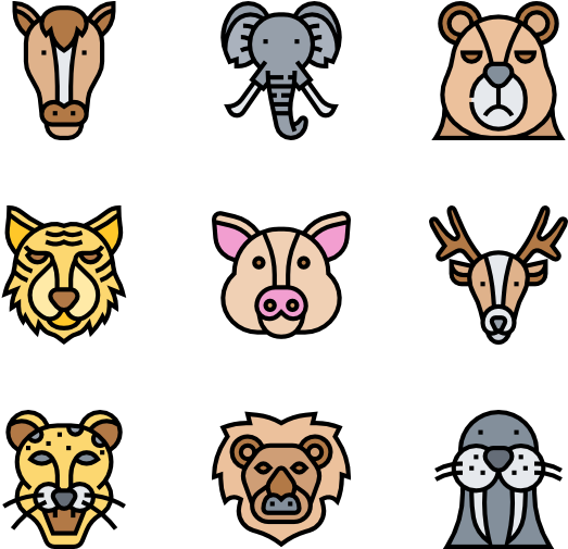 Animal Head (600x564), Png Download