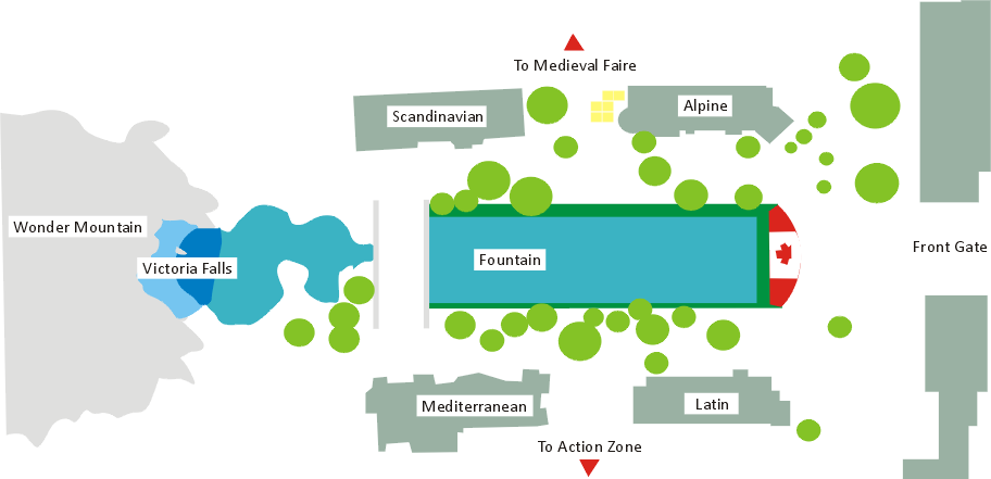 International Street Map - International Street Wonderland (912x441), Png Download