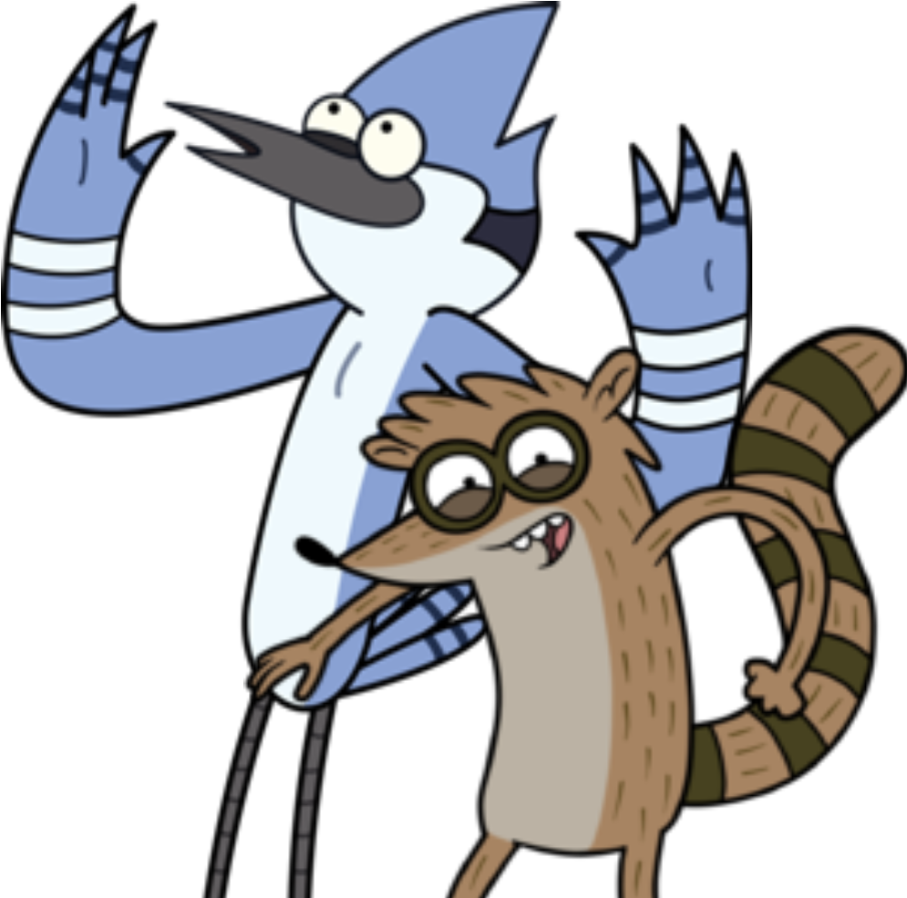 Mordecai And Rigby - Rigby Regular Show Png (1000x1020), Png Download
