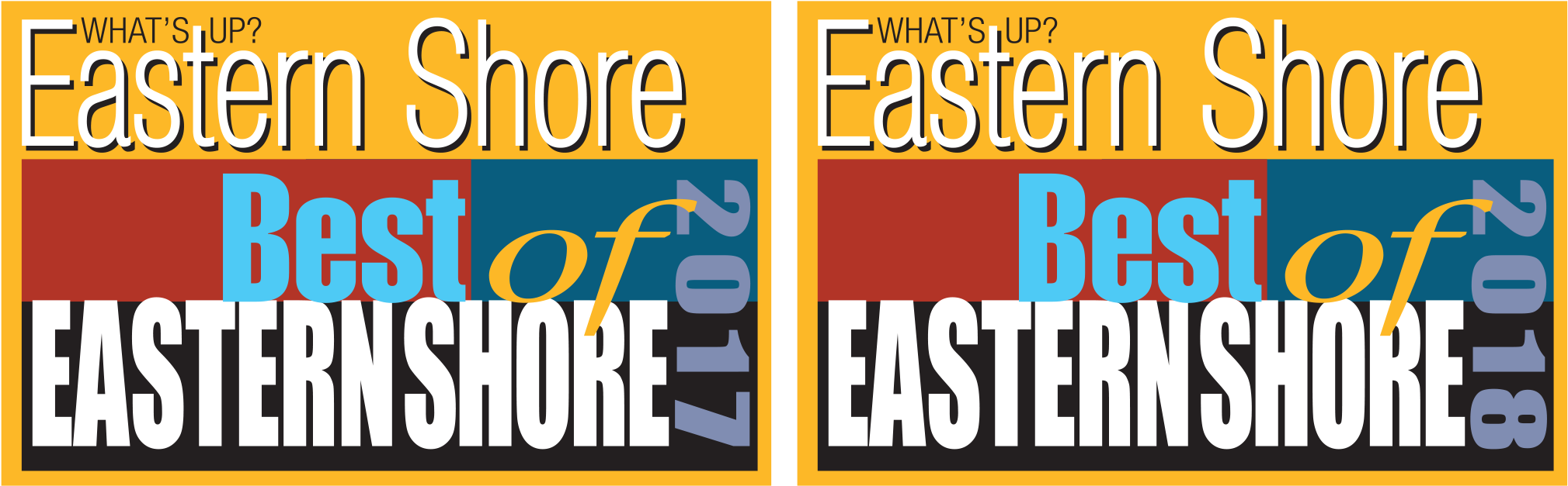 Us Best Bank Best Of Eastern Shore 2017 And 2018 Logos - Poster (2118x728), Png Download