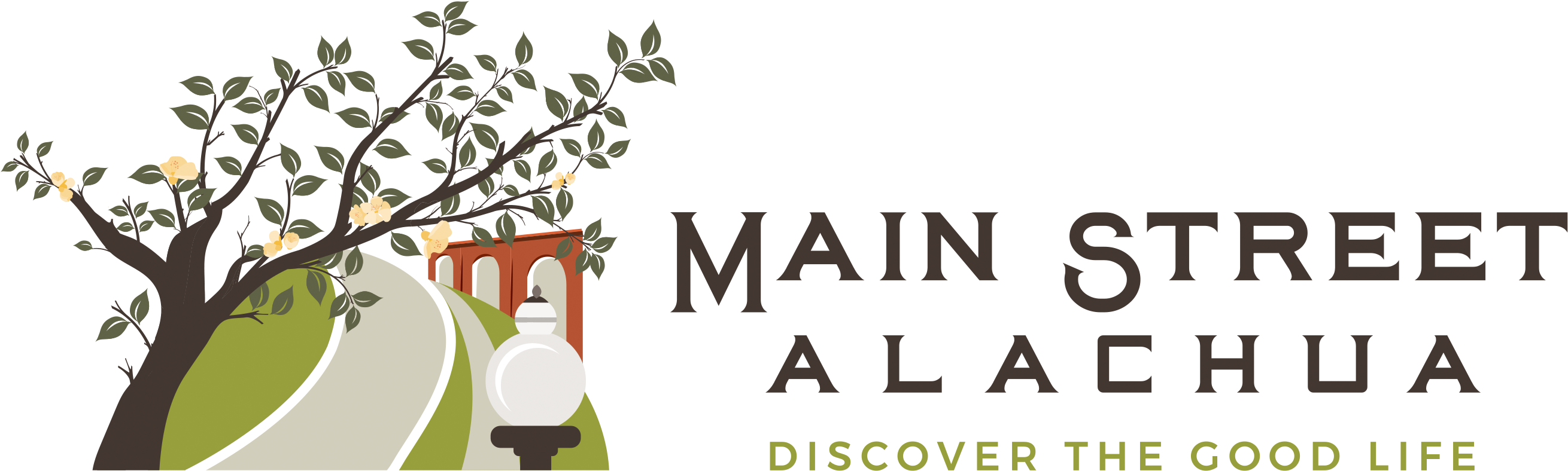 Main Street Alachua, Also Known As The Historic Downtown - Graphic Design (2962x1310), Png Download