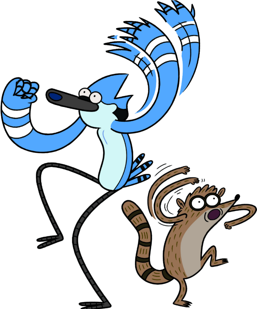 Mordecai Sticker - Regular Show Mordecai And Rigby (1024x1024), Png Download