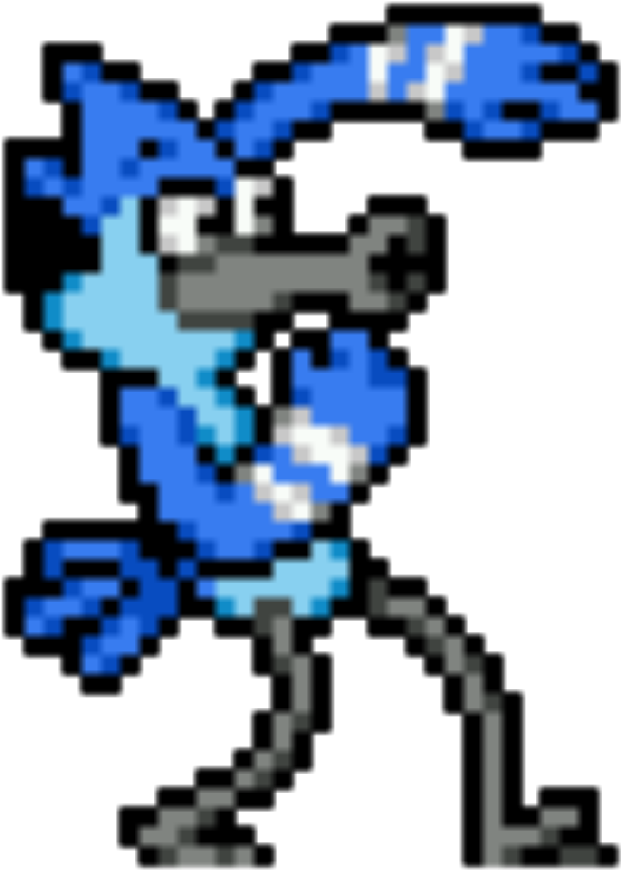 Mordecai Sticker - Mordecai Pixel Art (1024x1024), Png Download