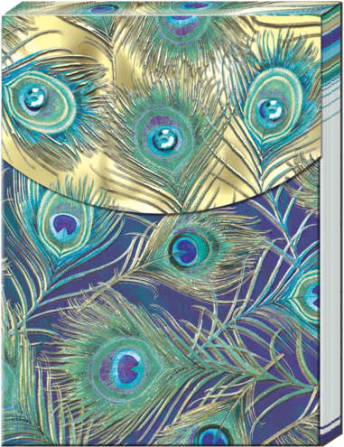 Peacock Feather Pocket Note Pad - Modern Art (600x600), Png Download