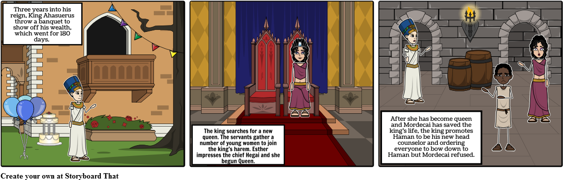 Esther - Cartoon (1164x385), Png Download