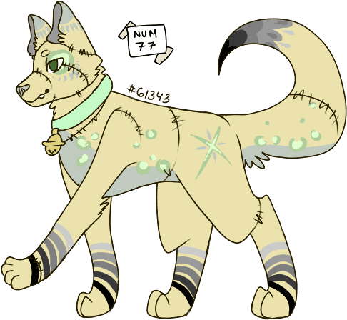 Stitches Is An Undead Dog Brought Back To Life By His - Cartoon (640x480), Png Download