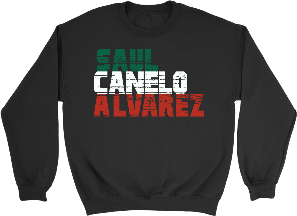 Canelo Alvarez Blocktext Sweatshirt - Long-sleeved T-shirt (1024x1024), Png Download