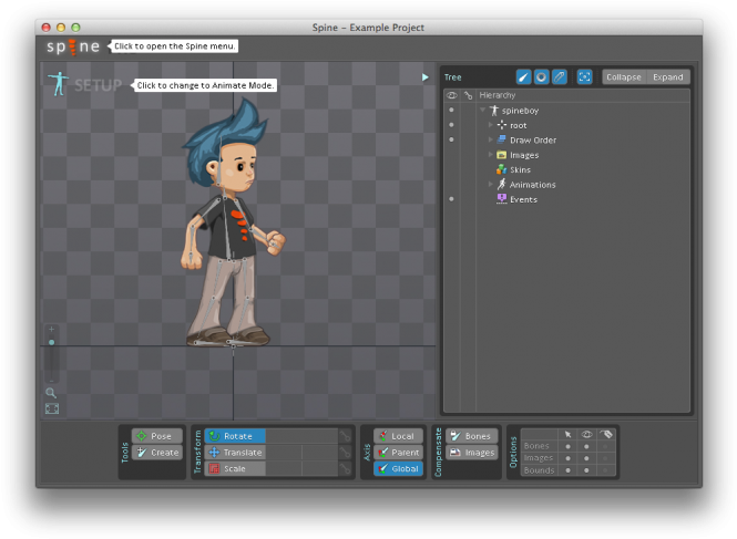 Spine1 - Skeletal Animation (678x500), Png Download