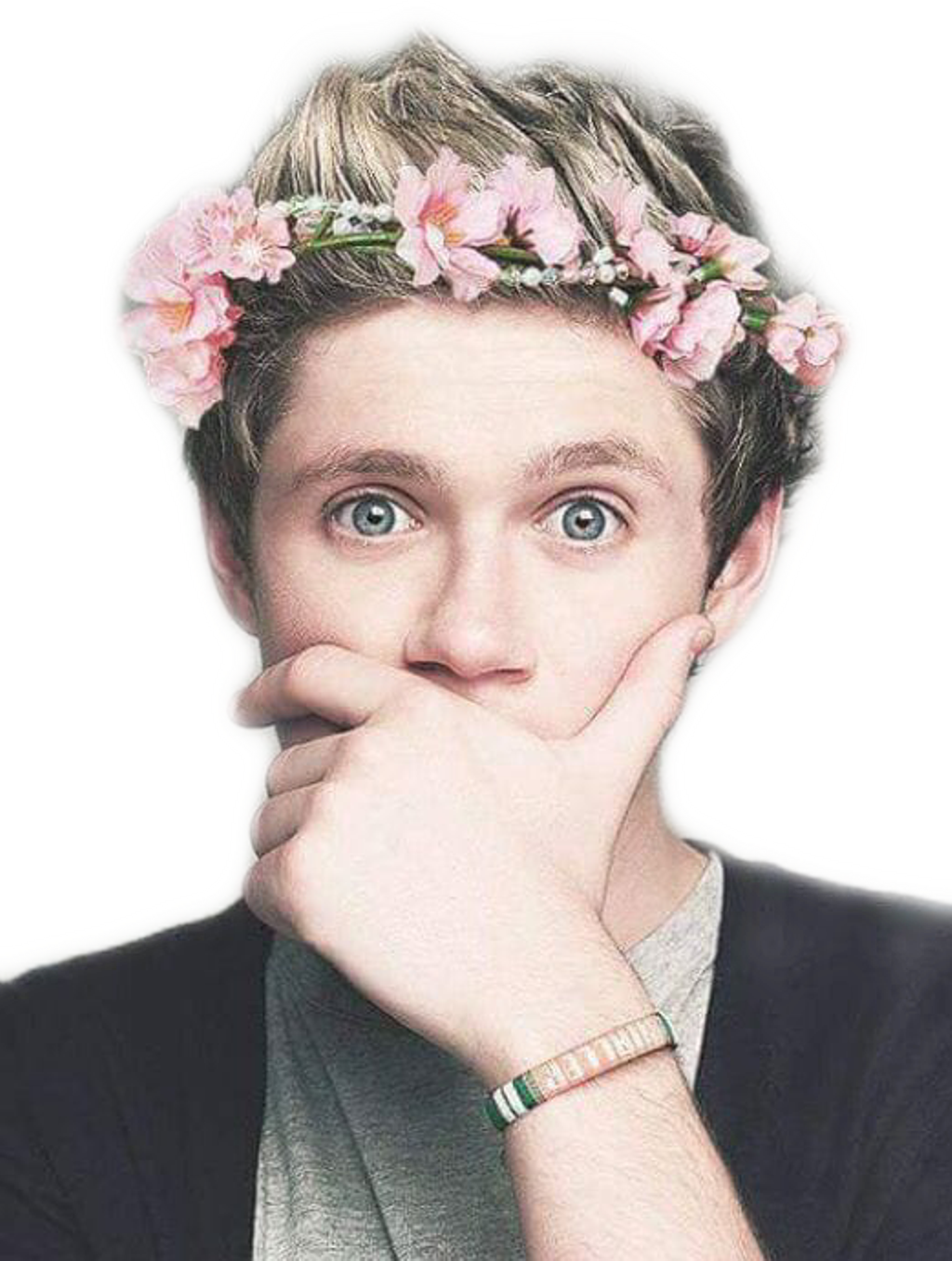 Niall Sticker - Niall Horan With Flower (1024x1356), Png Download
