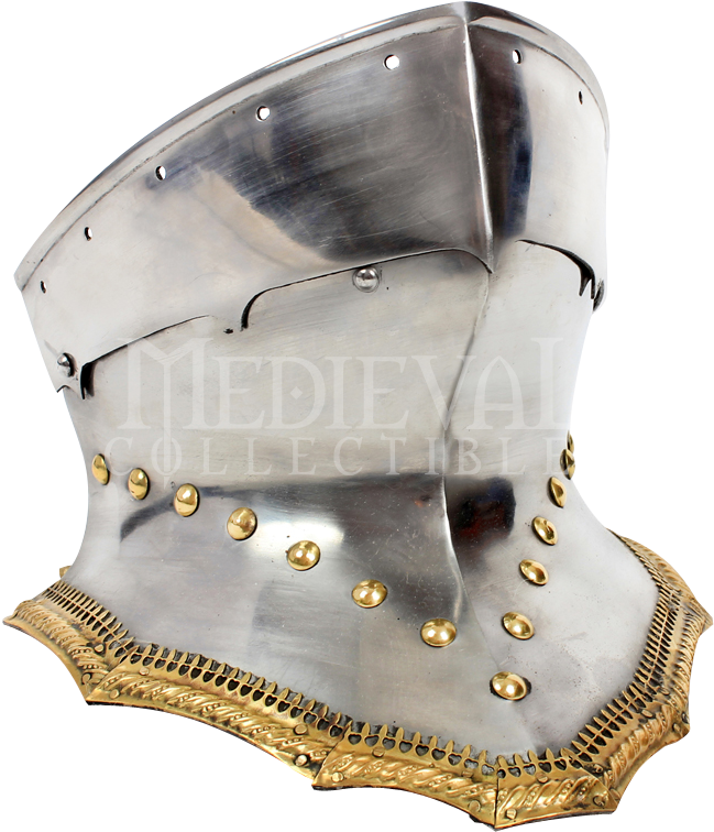 German Gothic Sallet Helmet With Bevor - Medieval Helmet (795x795), Png Download