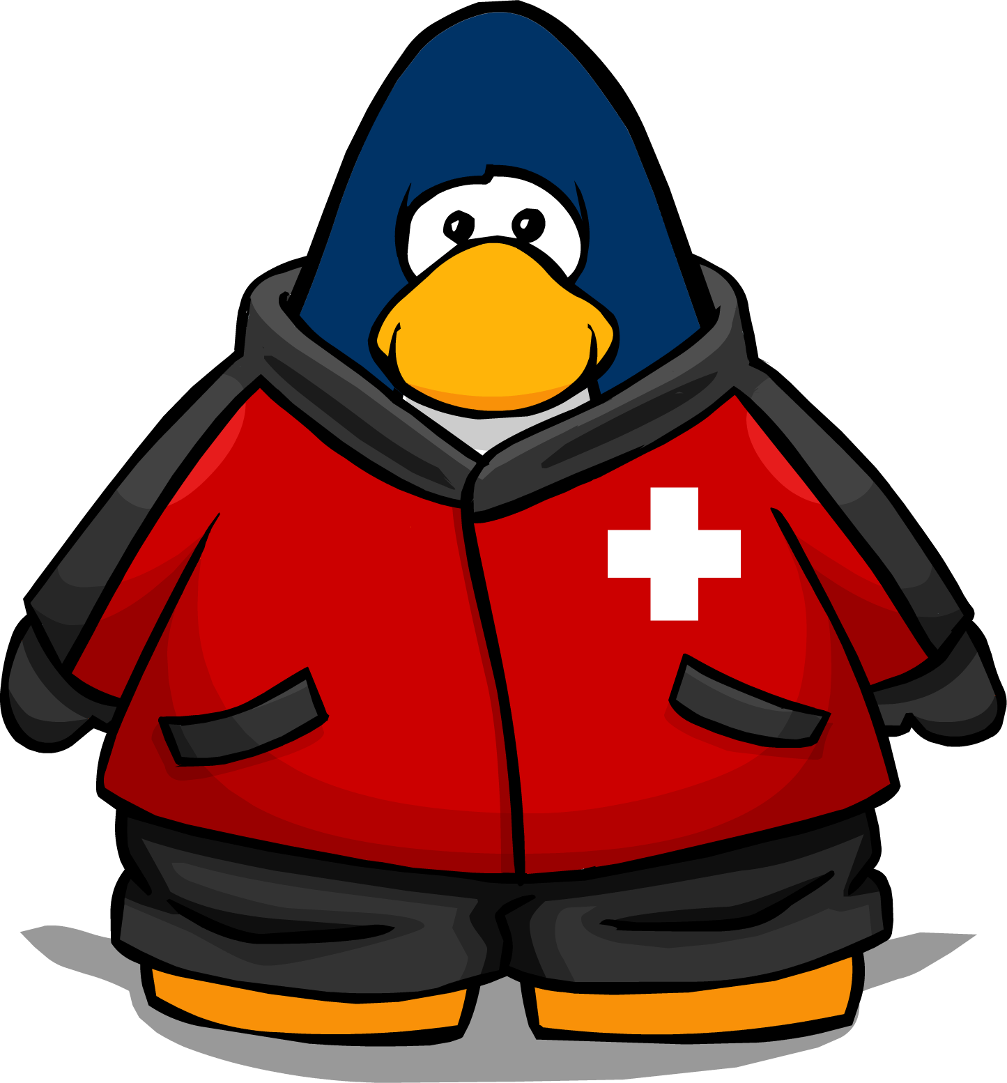 Image Ski Patrol Jacket From - Penguin In A Bikini (1445x1554), Png Download