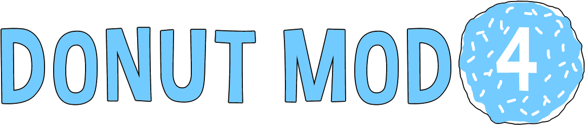 Donut Mod Is A Reimagining Of The Original Simpsons (1232x256), Png Download