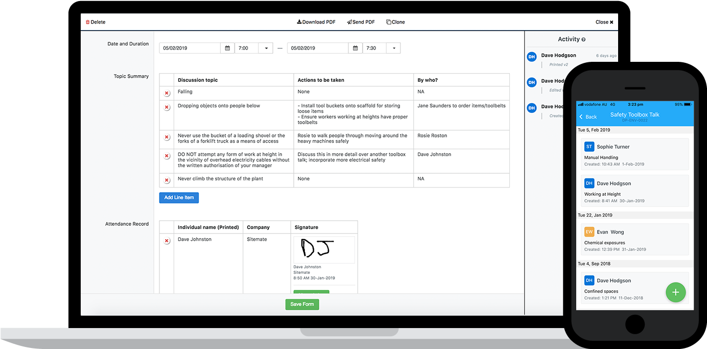 Access And Complete Your Toolbox Talks From Any Device - Quality Management (1400x700), Png Download