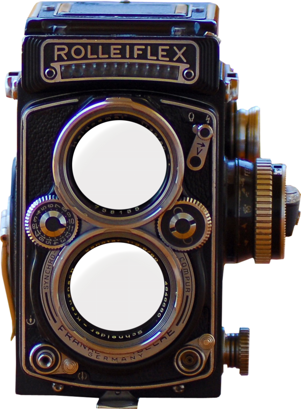 Vintage Camera Frames - Rolleiflex 2.8 (588x800), Png Download