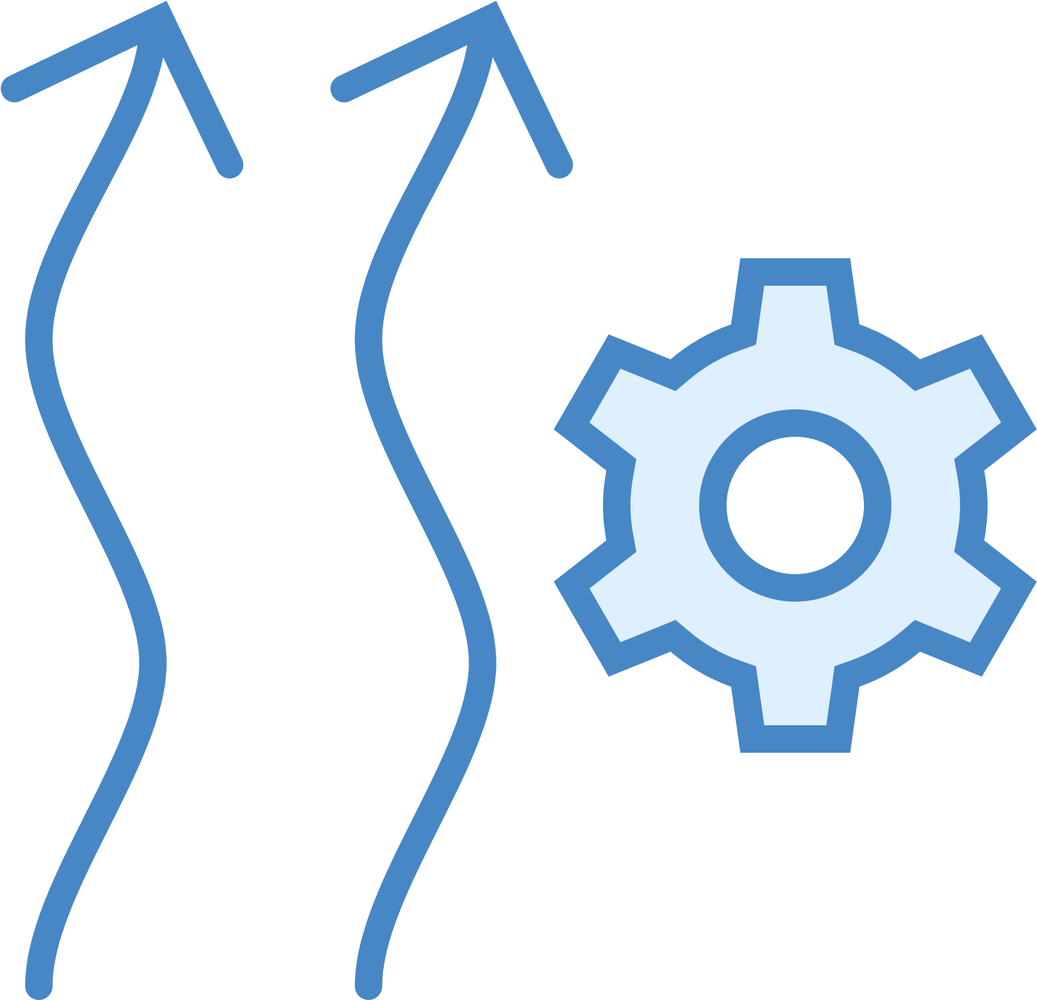 The Icon Resembles Two Squiggly Vertical Arrows That - Reinvestment Icon (1600x1600), Png Download